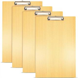 Juvale 4 Pack Extra Large 11x17 Clipboards Wooden Art Board med lavprofil klip og krog til klassev?relse og kontor
