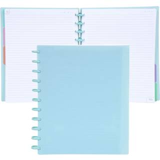 Talia Discbound Notebooks Planner tilpasses (sommerbl? m/sommerbl? diske brev (8,5in x 11in))