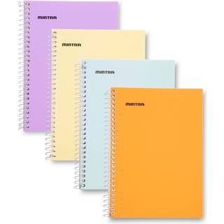Mintra Office Small Spiral Notebooks (5x7 Side Spiral 4PK Pastel)