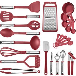 K?kkenredskaber S?t madlavningsredskaber s?t k?kken gadgets gryder og pander s?t nonstick og varmebestandig 24 pcs nylon og rustfrit st?l spatel