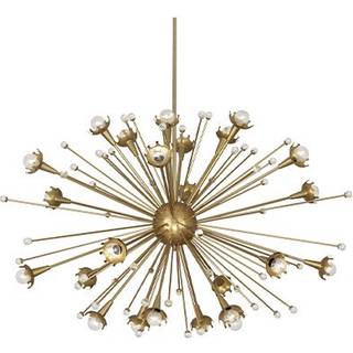 Sputnik Chandelier Brass