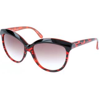 Italia Independent I-I 0092 HAVANA GLOSSY HAV.053 58 Solbriller Kvinder Black - Red - 58mm
