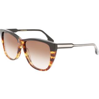 Victoria Beckham Kvinde VB639S 005 Solbriller Plast Havana Brun Cat Eye Fotokromatisk