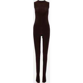 Norma Kamali Jersey catsuit - brown - L