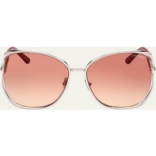 Tom Ford FT1091 MARTA 16T 62 Solbriller Kvinder Silver - Shiny Palladium Silver - 62mm