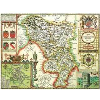 Derbyshire Historical 1610 Map 1000 Piece Puzzle