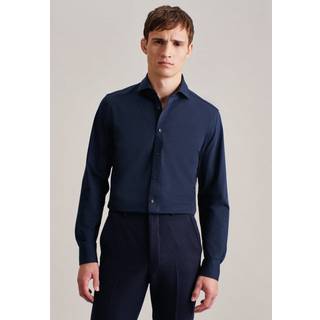 Seidensticker Herren Hemd blau meliert Slim Fit