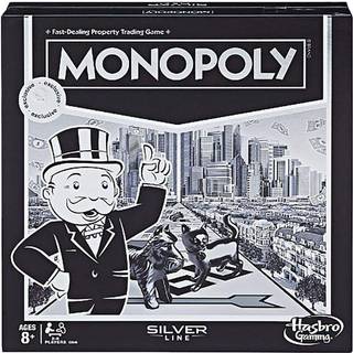 Monopol Silver Line Exclusive Premium Board Game - Ny moderne stil med foliebræt
