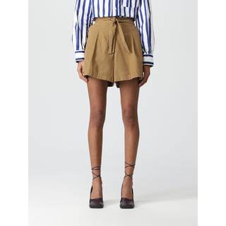 A.P.C. Belted high-rise cotton shorts - brown - XXS