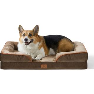 Bedsure Ortopdiske Hundesenge Stor Hunde - Vaskbar Stor Hundeseng Vandtt Big Comfort Pet Couch med vaskbart aftageligt betrk Stttende kledyr