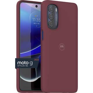 Motorola Moto G Stylus 5G (2022) Marsala Red Protective Case - Slim Fit Shock Absorbing Camera Protector
