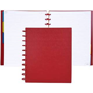 Talia Discbound Notebooks Planner tilpasses (Chili Oil W/Chili Oil Discs Letter (8,5in x 11in))