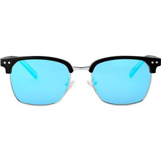 Sort & Blå Polariserede Browline Solbriller