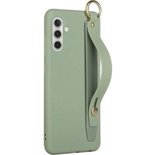 SKALO Samsung A04s 4G Håndrem TPU-cover - Grøn