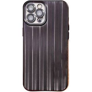 iPhone 14 Pro TPU Plastik Cover med Kameralinse Beskyttelse - Sort