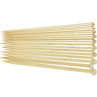 HobbyArts Jumperpindesæt, lys bambus, 2-10mm, 18 str., 25 cm Indhold: Jumperpindesæt 2-10 mm Længde: 25 cm Materiale: Bambus Farve: Lys brun.