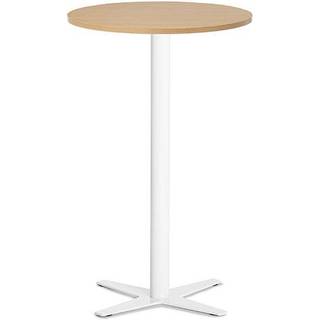 Bord Amy Ø650 mm H1050 mm, Bøg laminat Hvidt understel