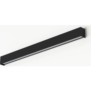 Væglampe Straight M, 92 cm, sort