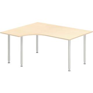 Skrivebord DNA, Birk 1600x1200 mm Venstre I-ben/Alugrå