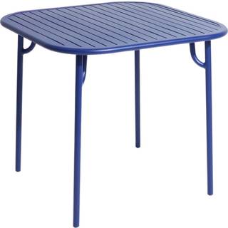 Petite Friture - Week-End, Square Table, Blue - Haveborde - Studio Brichet-Ziegler - Blå - Metal