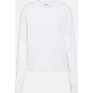 Prada Logo cotton sweater - white - XS