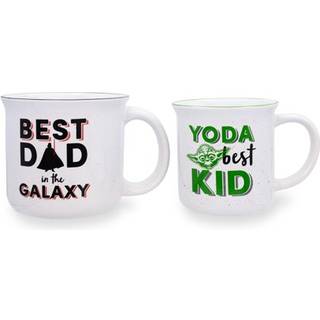 Star Wars """" Bedste far """" Darth Vader & """" Yoda Best Kid """" Keramisk Camper krus | S?t af 2