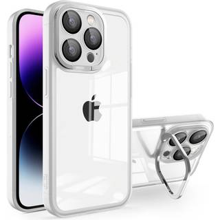 SKALO iPhone 15 Pro Colour Bumper Camera Ring Cover - Hvid
