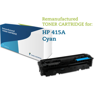Cyan lasertoner - HP W2031A / 415A - 2.100 sider