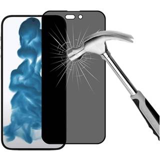 iPhone 14 Pro Privacy Full Cover Skærmbeskytter i Hærdet Glas - Sort Kant