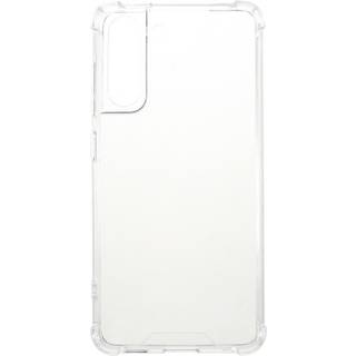 Samsung Galaxy S21 FE (5G) Shock-Proof Hybrid Plastik Bagside Cover - Gennemsigtig
