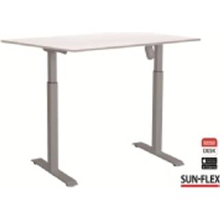 Sun-Flex Easydesk VI hæve-sænkebord 120x80cm hvid med hvidt stel