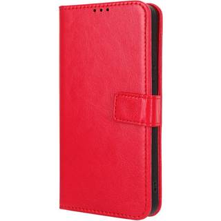 Nokia C22 Læder Flip Cover m. Pung og Strop - Rød