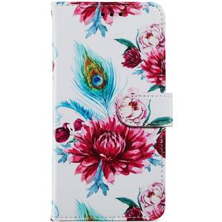Honor 90 Lite Kunstlæder Flip Cover m. Pung og Strop - Blomster