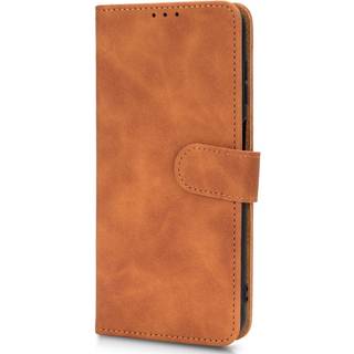 Samsung Galaxy M13 Læder Flip Cover m. Pung og Magnetisk Luk - Brun