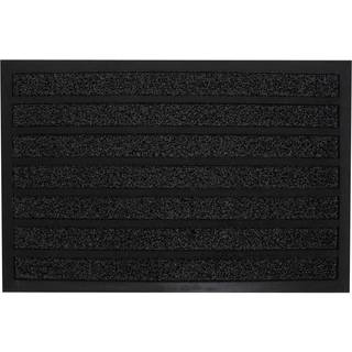 Dørmåtte - 40x60 cm - Sort - Skridsikker gulvmåtte til entreen