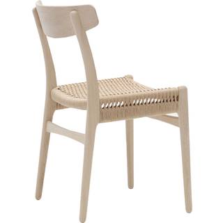 Carl Hansen - CH23, Vitoljad Ek, Naturflätat papperssnöre - Spisebordsstole - Hans J. Wegner - Træ farvet - Træ