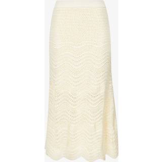 Zimmermann Devi crochet cotton midi skirt - beige - L