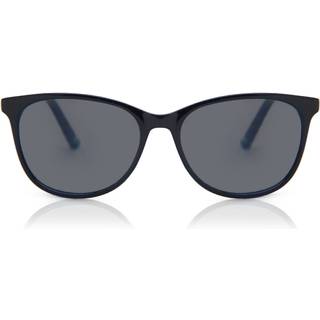 Cat Eye Fuld Kant Plast Black Solbriller Kvinder - SmartBuy Collection - Black Blue - 52mm
