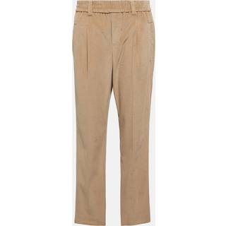 Brunello Cucinelli Mid-rise straight corduroy pants - brown - XL
