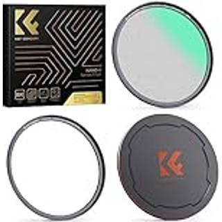 K&F Concept 55 mm magnetisk sort diffusion 1/4 t?ge filmiske effektfiltre + magnetisk basisring + objektivd?ksels?t med 28 flerlagsbel?gninger ti