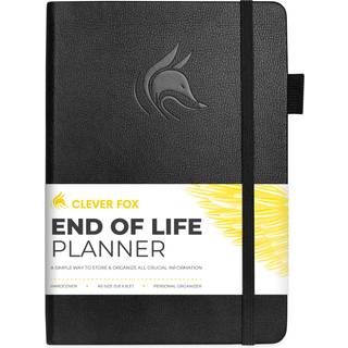 Clever Fox End of Life Planner - Guided Final Arrangements Organizer Notebook for instruktioner Modtagerinfo Forberedelse Last Wishes & Funeral P