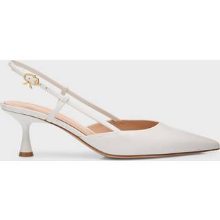 Gianvito Rossi Bridal Ascent 55 leather slingback pumps - white - EU 36