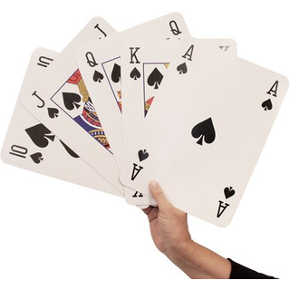 GSE Games & Sports Expert 8 """" X 11 """" Super Jumbo Playing Cards Giant Deck of Playing Cards Oversized Play Cards Deck Kæmpe poker til voksne sen