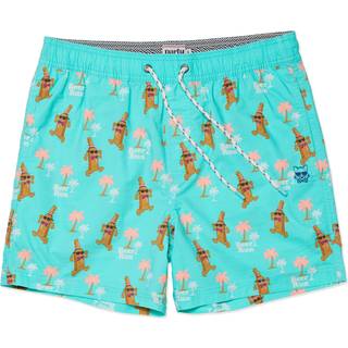 Party Pants Beer Run Boardshorts - S - mint green