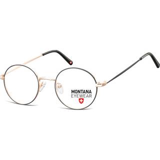 Montana Briller MM584 MM584A 49 Briller Mænd Guld - Black Gold - 49mm