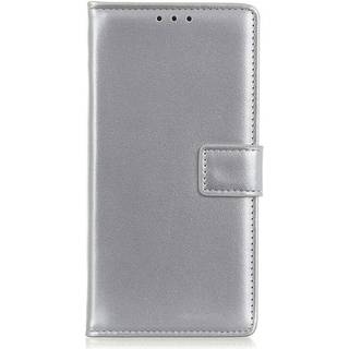 Samsung Galaxy M33 Læder Flip Cover m. Pung & Kickstand - Sølv