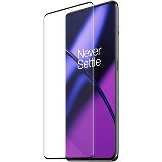 Enkay OnePlus 11 Skærmbeskyttelse Hærdet Glas - Full Fit - Sort