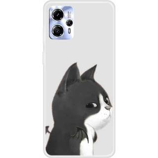 Motorola Moto G13 Fleksibelt Plastik Bagside Cover m. Print - Kat