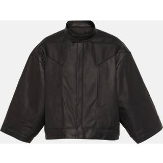 Rick Owens Cropped leather jacket - black - XS