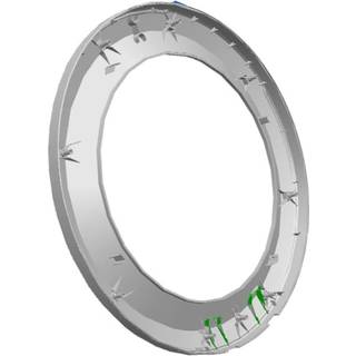 Electrolux dørramme, front, hvid 140201593013